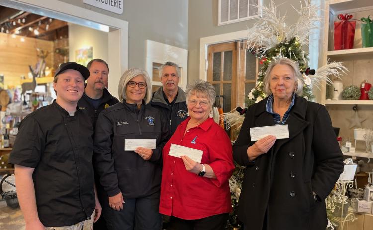 Submitted photo. Spaghetti Dinner fundraiser raises $2,920 for Rabun County Fire Services and EMS.