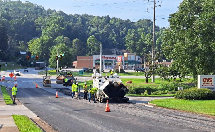 Megan Horn/The Clayton Tribune. The City of Clayton utilizes Transportation Special Purpose Local Option Sales Tax (TSPLOST) monies to pave Chechero Street in Clayton in August 2023.