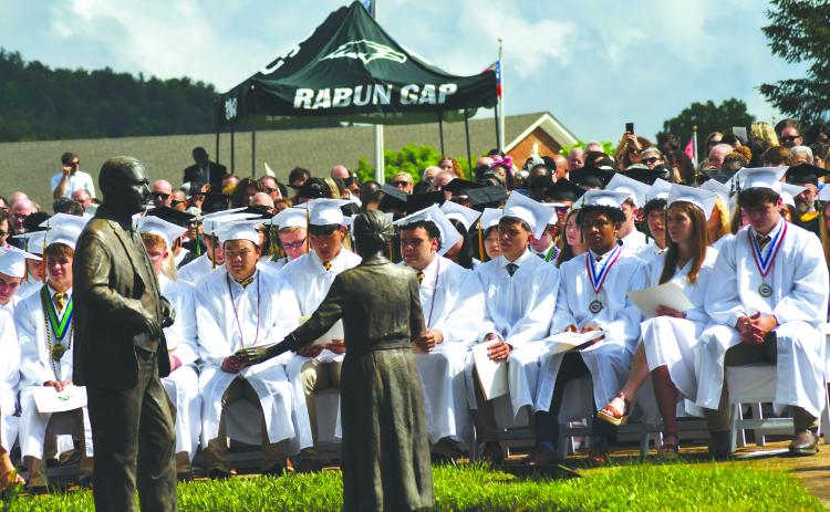 Enoch Autry/The Clayton Tribune. One hundred two students graduated from RGNS on May 19.