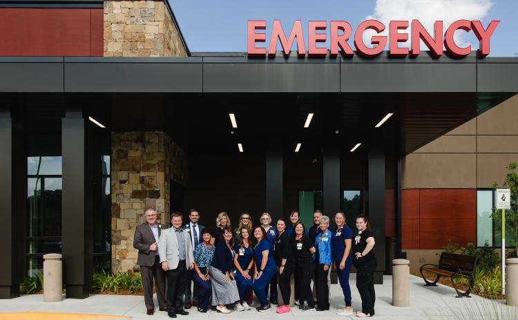 Submitted photo. Northeast Georgia Medical Center Lumpkin staff celebrate receiving the 2024 Lantern Award by the Emergency Nurses Association. NGMC Braselton staff also earned the honor from the association.