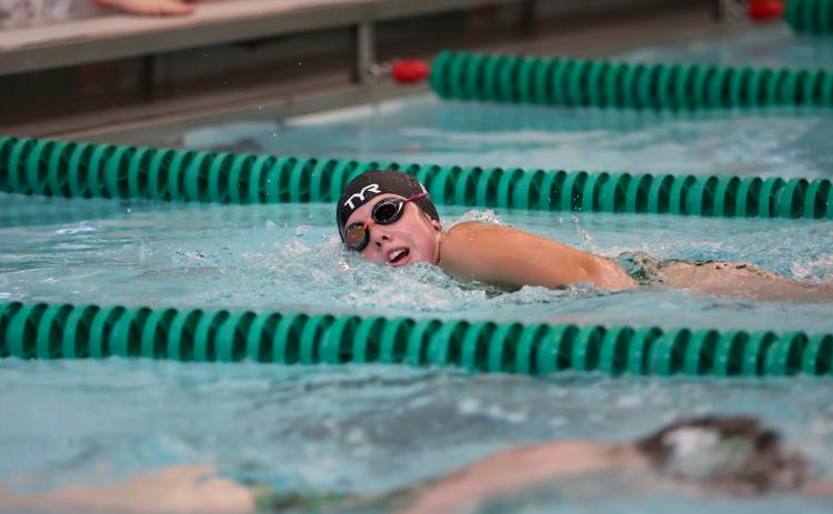 TFS Athletics. Three-time state champion swimmer Madison Dampier recently signed to continue her swimming career at the University of Cincinnati.