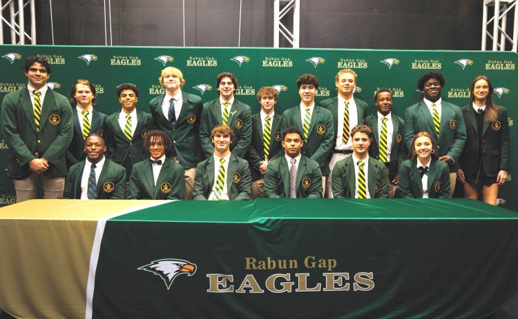 Submitted. So far this winter, 19 Rabun Gap senior student-athletes have already signed their national letters of intent to continue their athletic careers at the collegiate level.