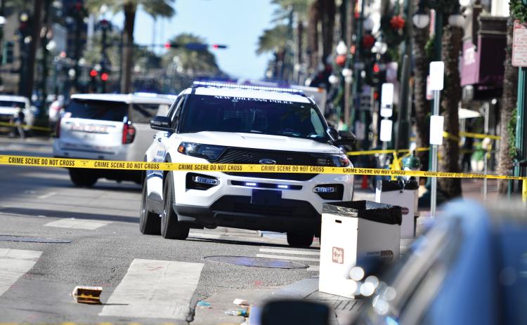 Wade Cheek/The Clayton Tribune. Four hundred officers have responded in relief to the recent terrorist attack on Bourbon Street in New Orleans that killed 14 people and injured dozens more on the morning of Wednesday, Jan. 1. 
