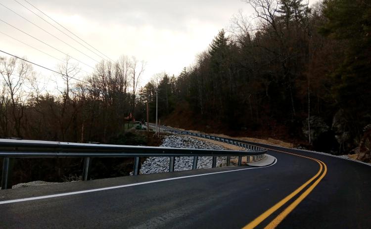 Photo by Ryan Hanchett/CNI News Service. The North Carolina Department of Transportation reopened NC106 on Dec. 24, 2024, following nine weeks of work by local contractors.