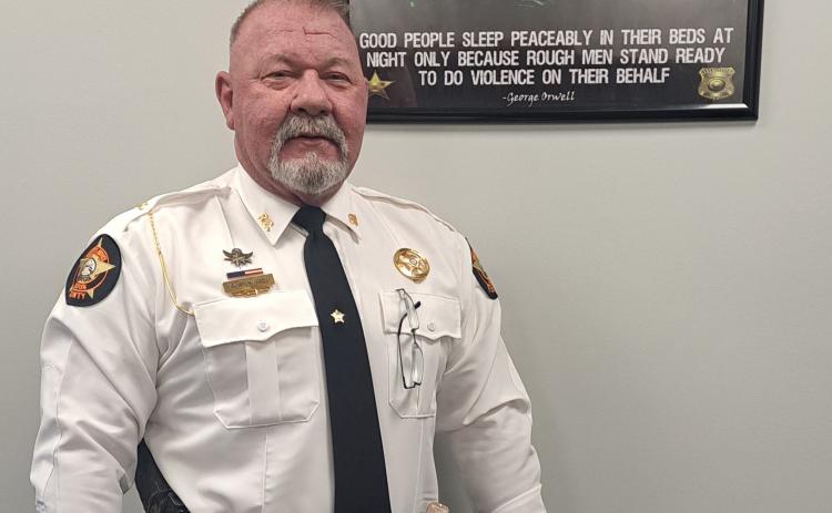 Megan Horn/The Clayton Tribune. Rabun County Sheriff Mark Gerrells looks forward to his term as "the people's sheriff" and serving the community in a positive way by providing proactive resources to citizens.