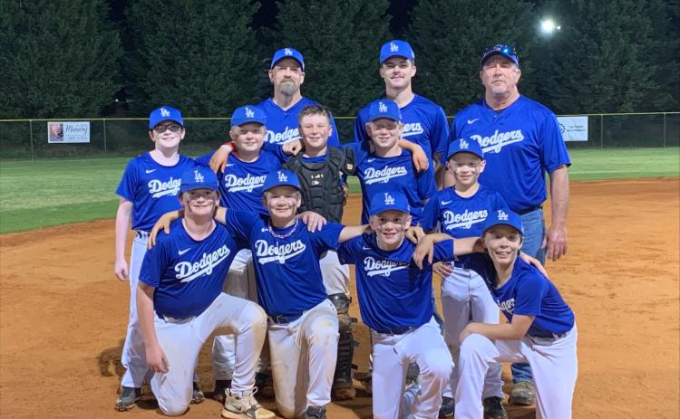 Submitted. The Dodgers of Rabun County Little League won this year’s 12-and-under division.