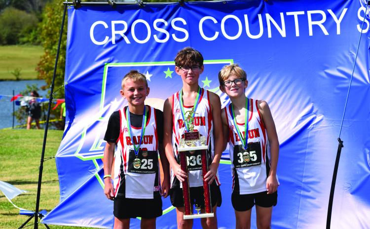 Submitted Photo. Rabun County recreation 12U boys pose with state runner-up trophy.