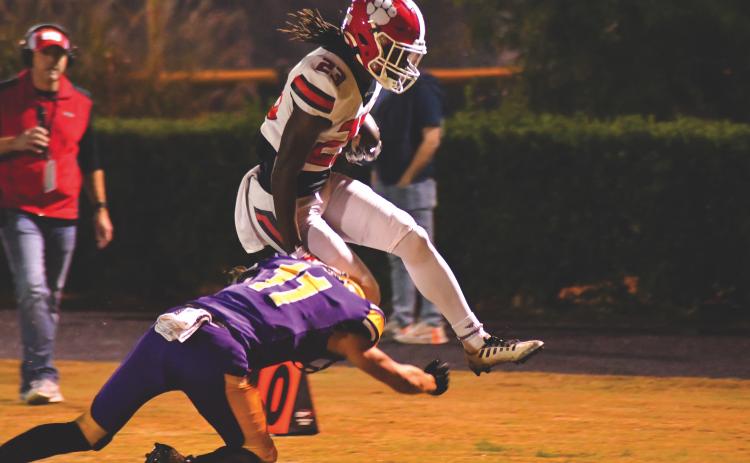 File/Enoch Autry/The Clayton Tribune. Willie Goodwyn goes in for a touchdown on Oct. 20, 2023, for Rabun County on the road against Athens Christian in the Wildcats’ win. Goodwyn has announced he is transferring from Cincinnati to Tulsa.