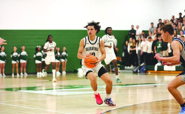Photo courtesy Austin Poffenberger. Louis Lenain helped lead the way for TFS Indians with 11 points.
