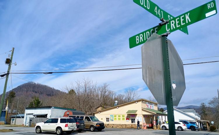 Megan Horn/The Clayton Tribune. The Tiger Biscuit Place (BP) General Store, located at the Tiger four-way intersection, could potentially be getting gas pumps if a rezoning request for the adjacent 26 Bridge Creek Road property from Residential to Commercial is approved.