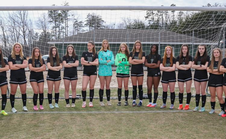 TFS Athletics.The Tallulah Falls School girls soccer team of players and managers include Cassidy Coles, Dora Gainzarain Hernando, Ryleigh Wilson, Haylen McGugan, Avery Keim, Narissa Dawson, Sienna Slater, Mara Pejanovic, LB Kafsky, Jocelyn Hall, Leyre Martinez Herreros, Bailey Crumley, Adelaide Tatum, Lucia Roser de Hoyos, Sarah Lundy, Marta Beltran, Margalida Amengual Sanchez, Lily Gaglio, Marissa Kinsey and Laura Ruiz Rendon.