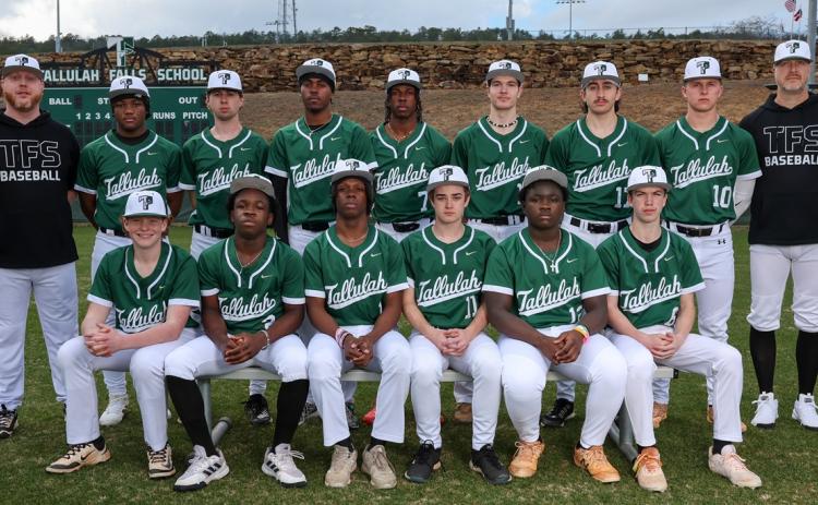 TFS Athletics. The Tallulah Falls School baseball team includes Jordan Miller, Sean Forbes, Richard Ferguson, Easton Pollock, Brody Dampier, Ashton Roache, Jackson Savage, Drew Barron, William NeSmith, Leslie Sands, Jr., Farris Nicholson, Alex Stefanovic and Brantley Allen.