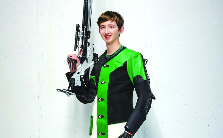 Photo courtesy Austin Poffenberger. Mitchell McGahee finished 22nd nationally as an individual as the Tallulah Falls School Precision Rifle team was fourth.