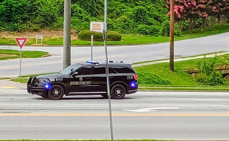 Megan Horn/The Clayton Tribune. Georgia Department of Public Safety responds to a call.