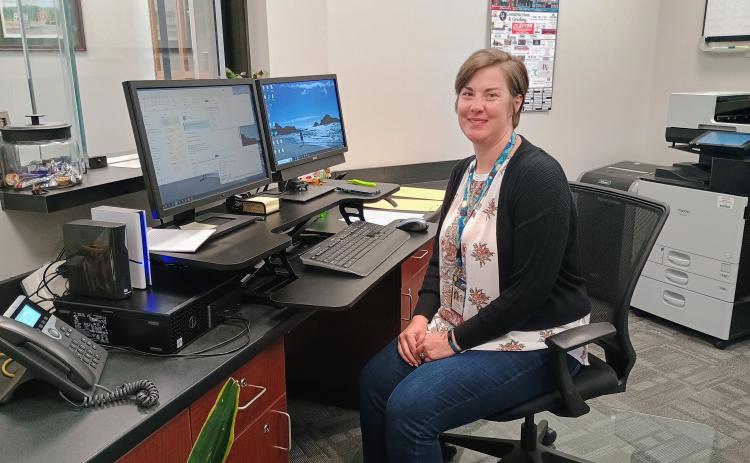 Megan Horn/The Clayton Tribune. Rabun County Sheriff’s Office Records Technician Olivia Agle is the first person citizens see when they visit the Rabun County Sheriff’s Office, located at 56 Boen Creek Road, Tiger.