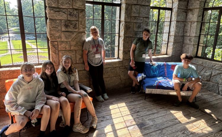 Photo courtesy of Rabun County 4-H. Rabun County 4-H members experienced a week of adventure, exploration and unforgettable memories during Georgia 4-H Adventure Quest Camp at the Fortson 4-H Center from June 29 through July 3. Pictured from left are AJ Brewer, Starla Roberts Molly Church, Raechel Felder, Karsen Pendrey and Corban McVey.