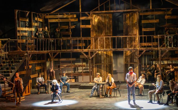 Photo courtesy Rabun Gap-Nacoochee School. Rabun Gap-Nacoochee School will perform the fall musical “Hadestown: Teen Edition” on  the Rearden Stage on Oct. 8-11. This is a folk-inspired musical that weaves the ancient myths of Orpheus, Eurydice, Hades and Persephone into a powerful story of love, loss and hope.