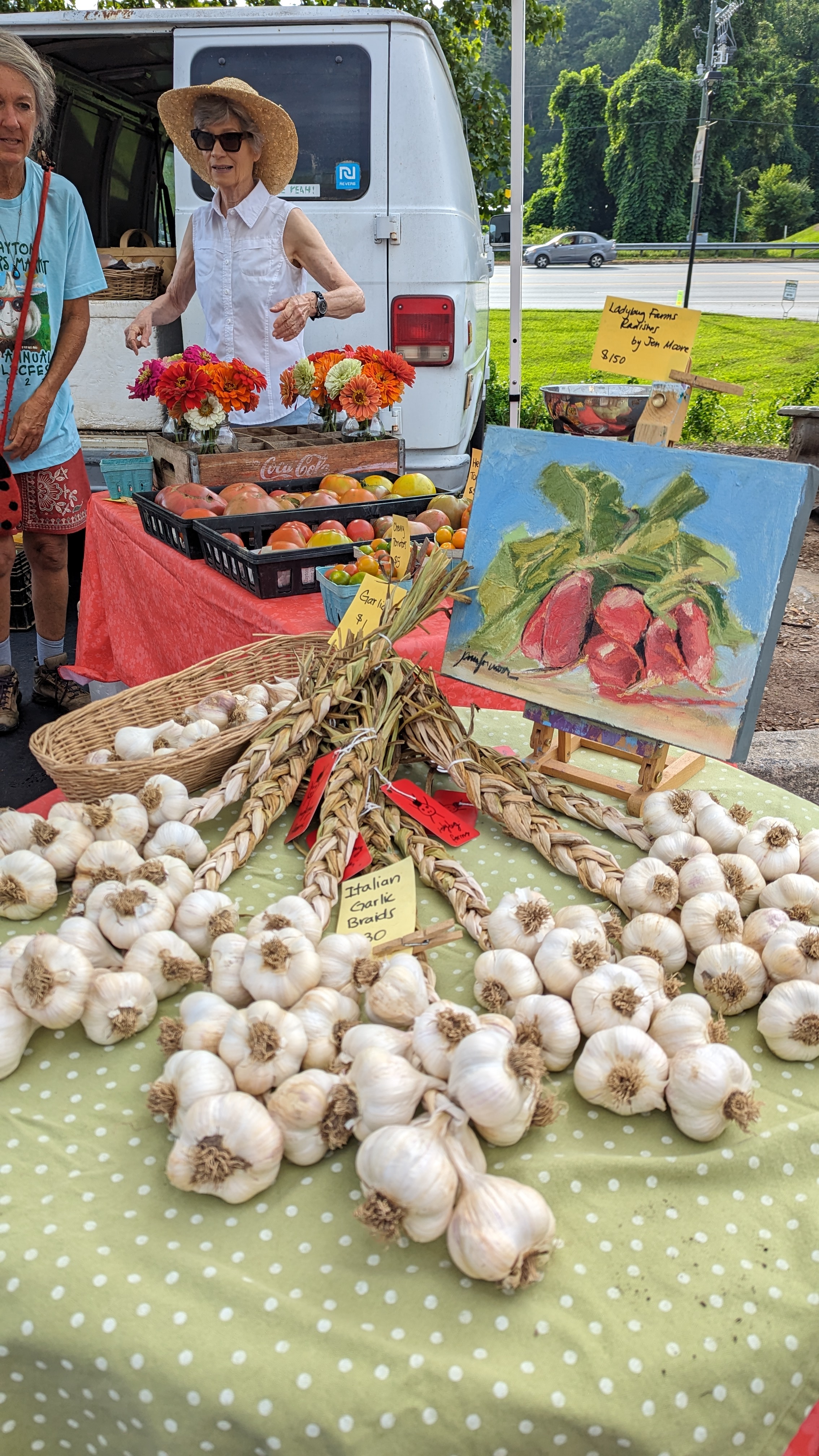 Submitted photo. The Clayton Farmers Market held its 10th annual Garlic Fest Saturday, July 29, with over 20 vendors selling garlic-inspired items, fresh produce, handmade goods and much more.