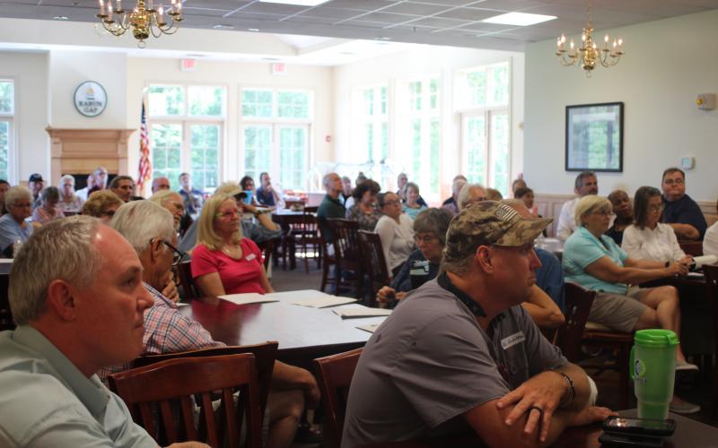 About 60 people turned out for a meeting on the Rabun County Comprehensive Plan Monday night in Rabun Gap.