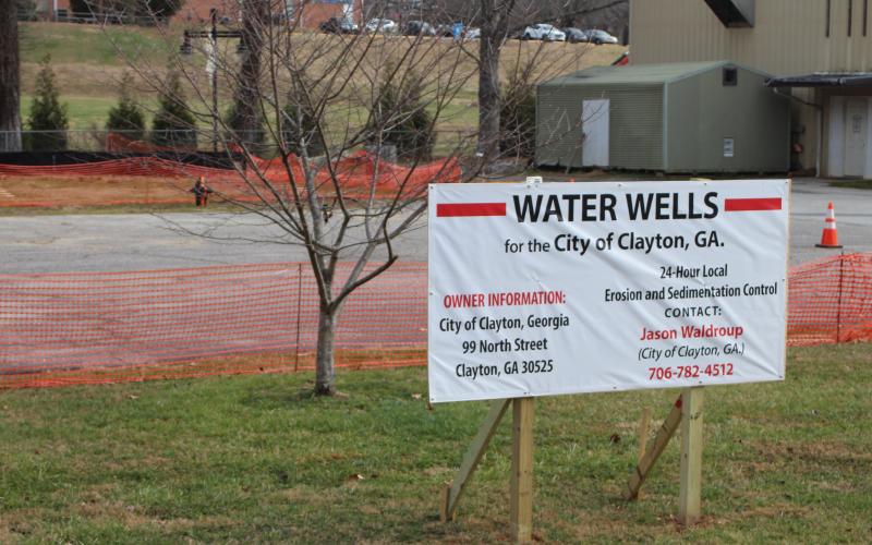 Megan Broome/The Clayton Tribune. The city of Clayton recently drilled two wells at City Hall as part of a test project aimed at saving its water service customers money by substituting part of its water system with well water.