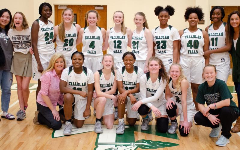 Submitted photo After going 17-8, the Tallulah Falls girls hoopsters should return a talented cast next season for head coach Brandy Corbett.