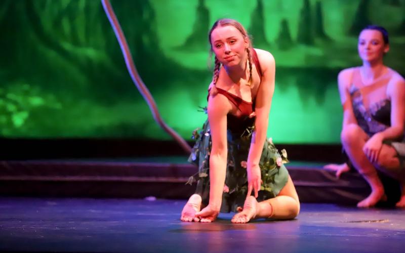 Tori Anderson performs as a contortionist in Cirque Arqadia.