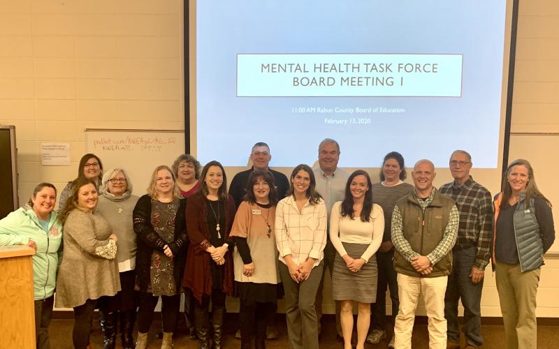 Megan Broome/The Clayton Tribune The Mental Health Task Force Board in Rabun County held their first meeting recently at the Rabun County Board of Education.