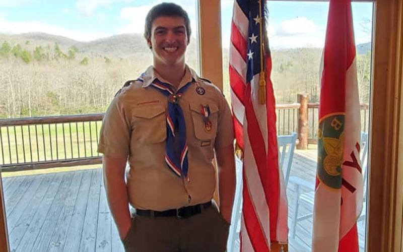 Garrett Hunter recently earned his Eagle Scout designation.