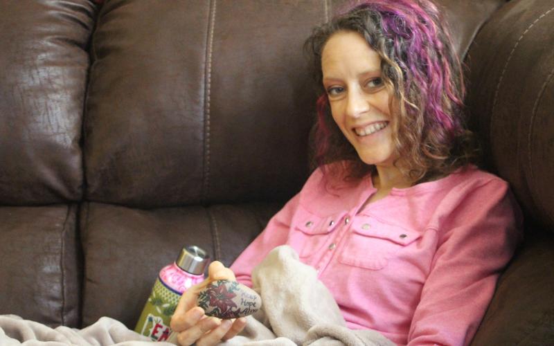 Megan Broome/The Clayton Tribune. Fran Webb relies on faith, family and natural treatments in her battle against breast cancer. 