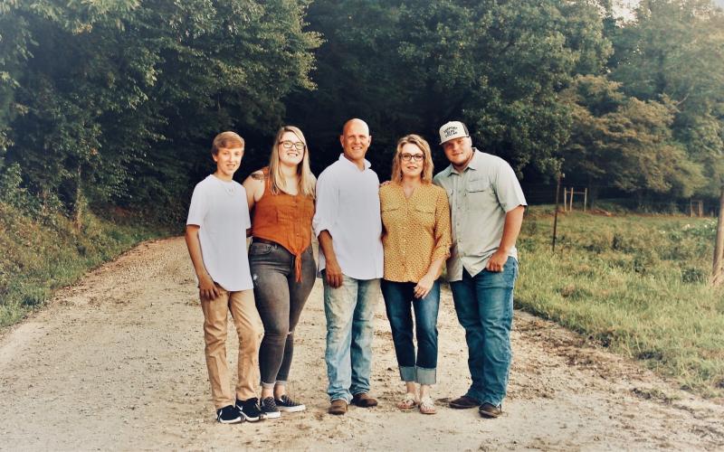 Photo courtesy Scott Crane. Rabun County Commissioner Scott Crane, part of the Air Force Reserves 94th Airlift Wing, was recently deployed overseas. Pictured, from left, is Crane's family: Colton, Madelyn, Scott, Julie and Nolan. 