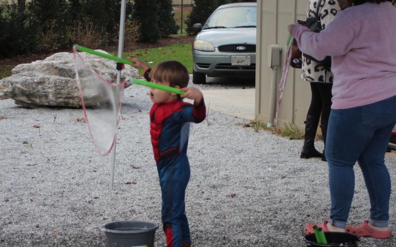 Megan Broome/The Clayton Tribune. Kids and their families had a blast at the Fall jamboree in Clayton on Halloween night.