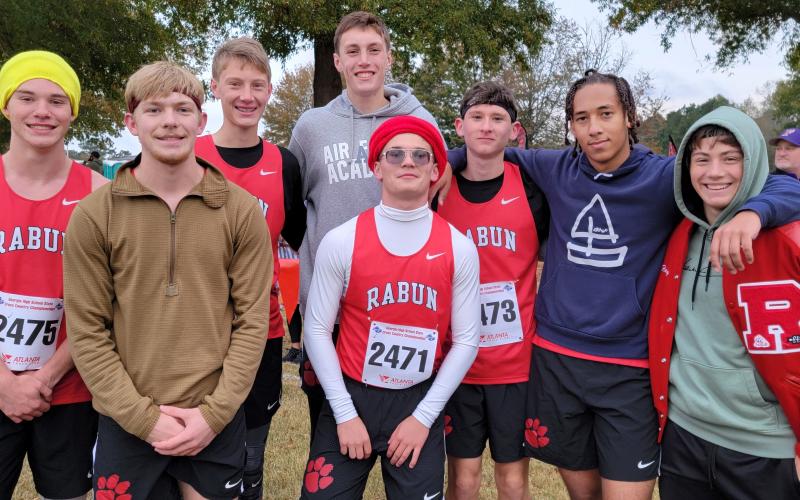 Photo courtesy of Rabun County High School The Rabun County boys finished17th at the state Class AA cross-country meet in Carrollton.
