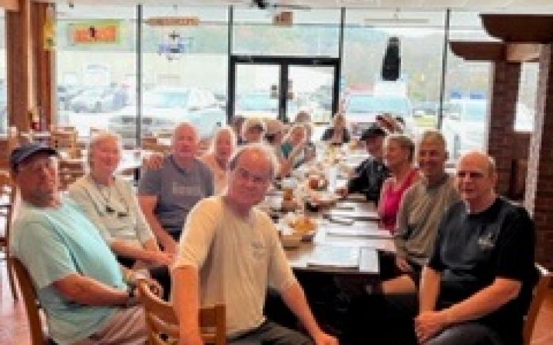 Photo courtesy of Larry Walker. After the pickleball tournament, the two teams went out to lunch at La Cabana in Clayton. 