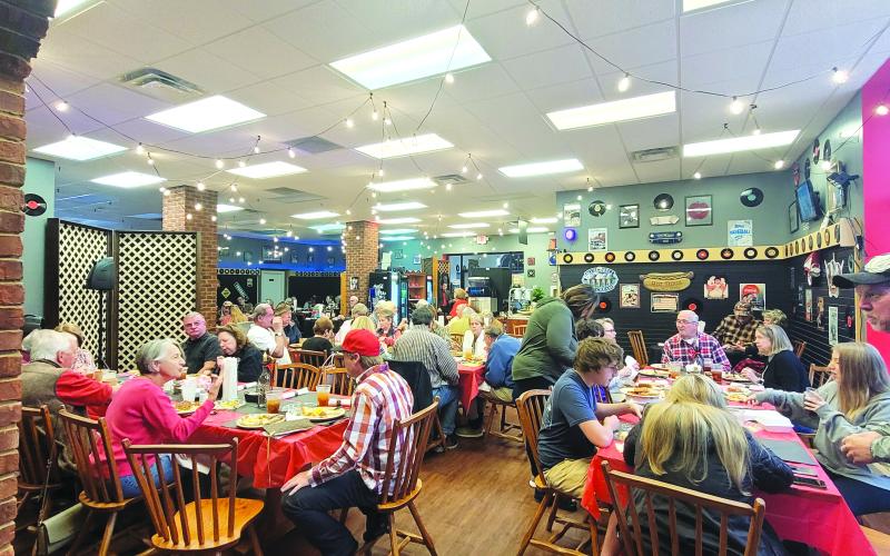 Megan Broome/The Clayton Tribune. The Rabun County community showed out to The Soda Fountain Restaurant & Catering on South Main Street in Clayton on March 31.