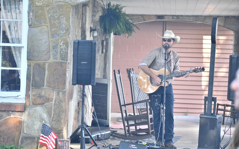 Megan Broome/The Clayton Tribune. Hunter Grayson performs at The Dillard House for Memorial Day weekend Sunday, May 28.