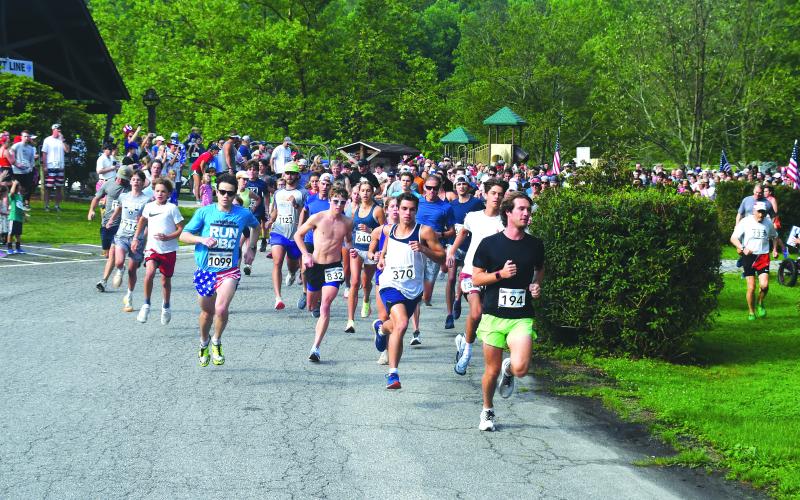 Luke Morey/The Clayton Tribune. A total of 1,300 runners participated in the 39th annual Lake Burton Fun Run on Saturday, July 1. Noah Schaich (bib number 1099) took first place. 