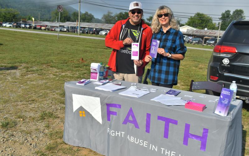Megan Horn/The Clayton Tribune. FAITH was at the Rabun County Schools health and resource fair Aug. 19 providing educational information.