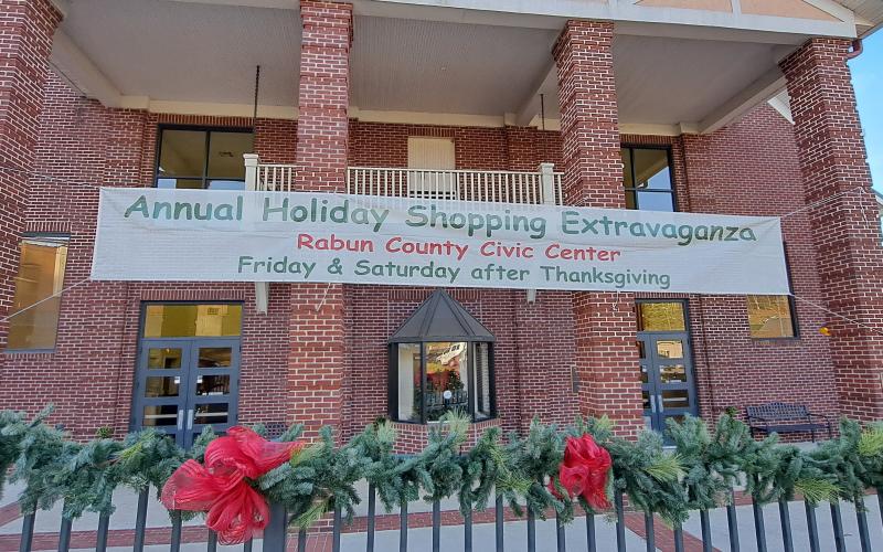 Megan Horn/The Clayton Tribune. It was a Holiday Shopping Extravaganza at the Rabun County Civic Center Nov. 24 and 25 as many people made their way to Clayton for the annual Holiday Market and Festival of Trees. 
