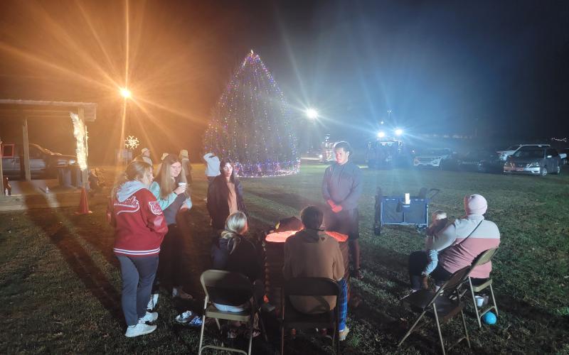 Enoch Autry/The Clayton Tribune. Many community members attended the Dillard Tree Lighting Nov. 26.
