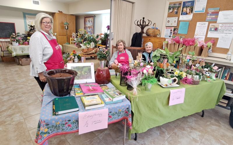 Megan Horn/The Clayton Tribune. Mountain Ivy Garden Club held its “Prelude to Spring: A Garden Symposium” event on March 19 and participants got the chance to purchase a variety of plants and gardening supplies. 
