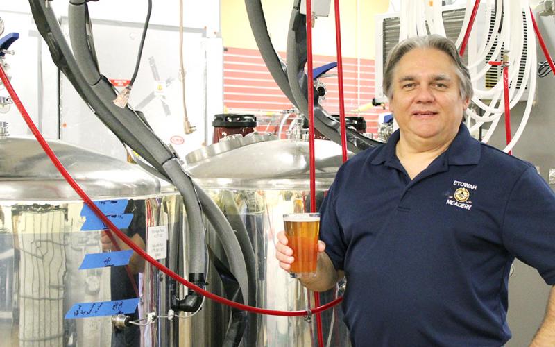 Blair Housely is ready to raise a glass to the upcoming Dahlonega Brewery.