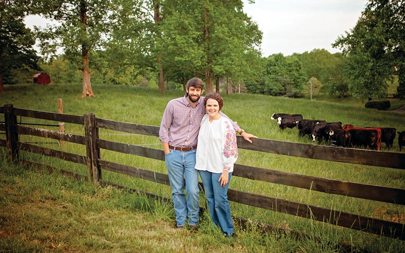 Kyle and Caroline Lewallen are the owners of teXga Farms in Clarkesville.
