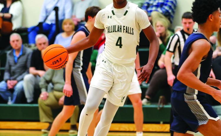 Courtesy of Austin Poffenberger. Tallulah Falls School’s Anfernee Hanna helped the Indians go 2-0 this week scoring 27 and 21 against Prince Avenue Christian and White County, respectively.