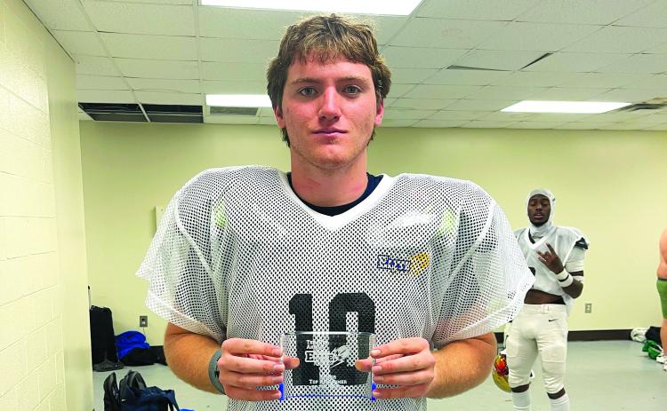 Luke Morey/The Clayton Tribune. RCHS senior quarterback Keegan Stover was named Top Performer of the Week at the Georgia Elite Classic in December. 