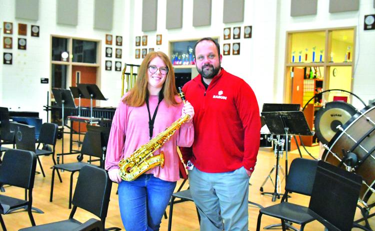 Megan Broome/The Clayton Tribune. Senior Skylar Krockum is the 2022-2023 Rabun County High School STAR Student. Krockum, who plays the saxophone, chose Dr. Matt Leff, RCHS director of bands, as her STAR Teacher because of the significant positive impact he’s had as a mentor in her life. Krockum had the highest SAT score for the Class of 2023.