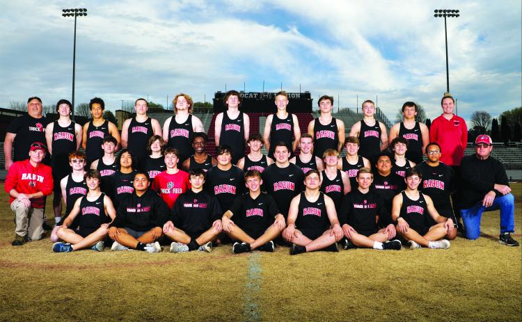 Submitted photo. The Rabun County boys track and field team is off to a solid start to their season under new head coach Tim Corbett. 