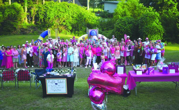 Enoch Autry/The Clayton Tribune. More than 100 dressed the part of either Barbie or Ken to watch the new film at the Tiger Drive-In on Aug. 4. Additionally, almost $7,000 was raised to support F.A.I.T.H. by the group wearing a lot of pink.