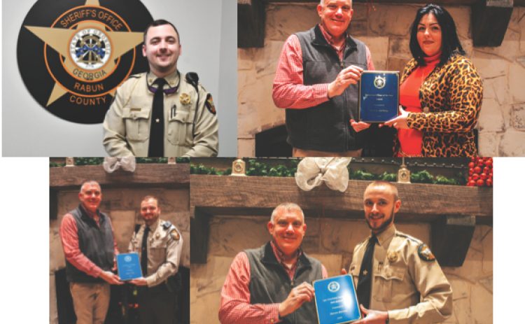 Deputy of the Year Christian Channell; Detention Officer of the Year honor to Sgt. Christy Gerberg; Supervisor of the Year Cpl. Dakota Dills; Cpl. Courtney Zajdowicz DUI award presented to Cpl. Steven Barnes.