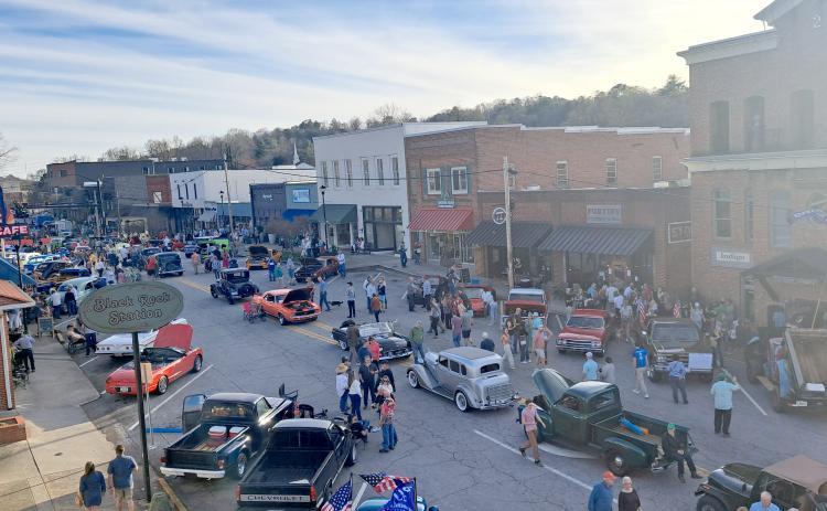 Megan Horn/The Clayton Tribune. Main Street in downtown Clayton was packed with people, classic cars, food trucks and much more during the Clayton Merchants and Business Association (CMBA) Downtown Clayton Block Party on Saturday, March 16. 
