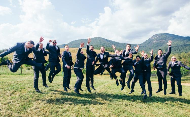 Chaz Parks jumped into married life alongside his team of groomsmen at Yonah Mountain Vineyards. THE TALENTED PHOTOGRAPHER